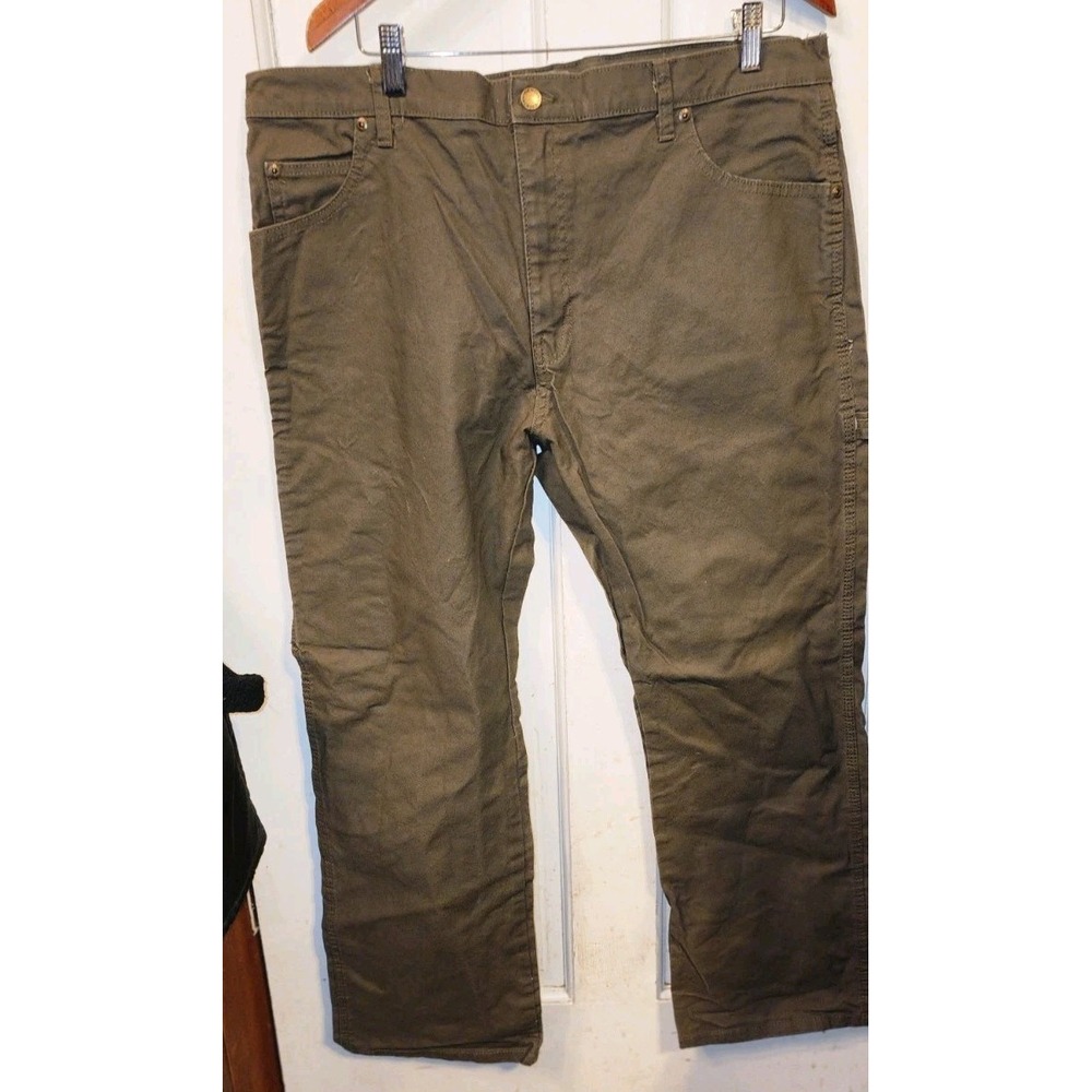 Vintage Dickies Moss Green Carpenter Pants 36x30 Relaxed Fit Workwear Utility Nw